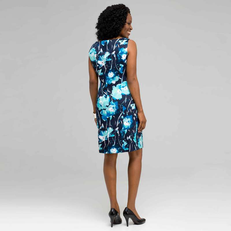 Floral Sheath Dress, , large