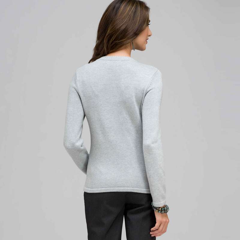 Rib Trim Cardigan, , large