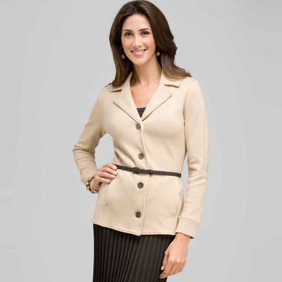 Belted Cardigan, Chino, medium