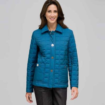 Quilted Jacket, royal, medium