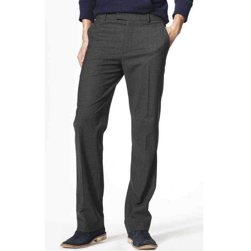 Basic Leg Trousers, Grey, large