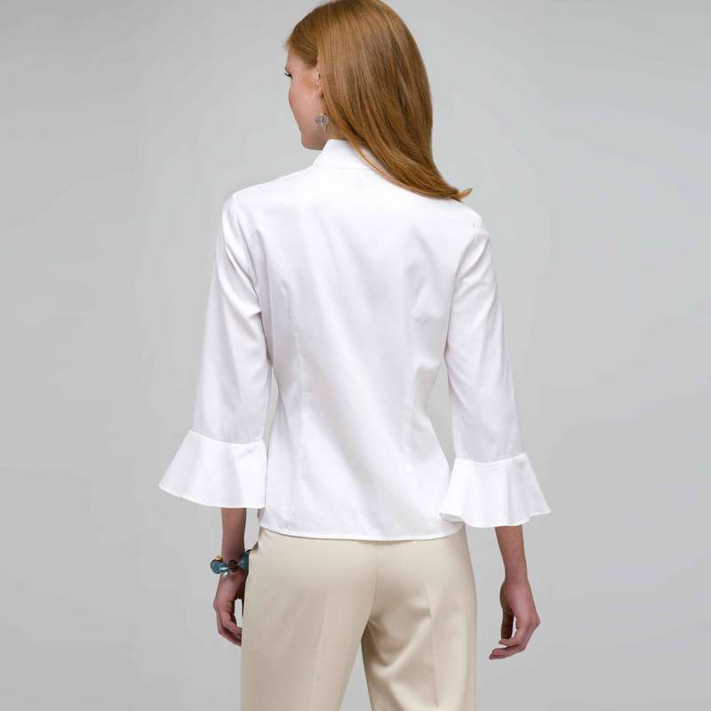 3/4 Sleeve Button Down Shirt, , large