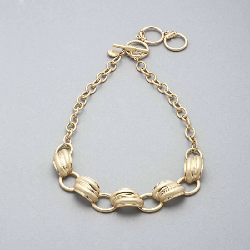 Worn Gold Necklace, , large