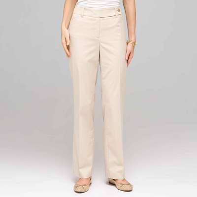 Contour Waist Pant, tan & ivory stone, medium