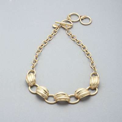Worn Gold Necklace, Gold, medium