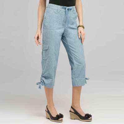 Capri Utility Pant., Chambray Blue, medium