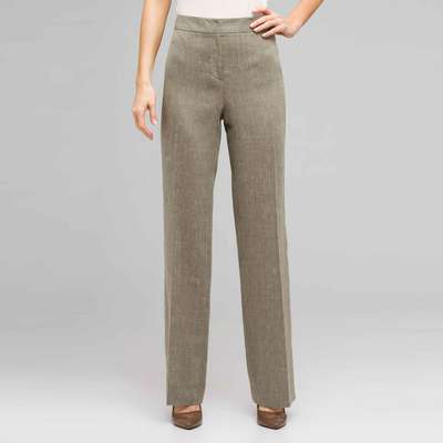 Flat Front Pant, Fern Multi, medium