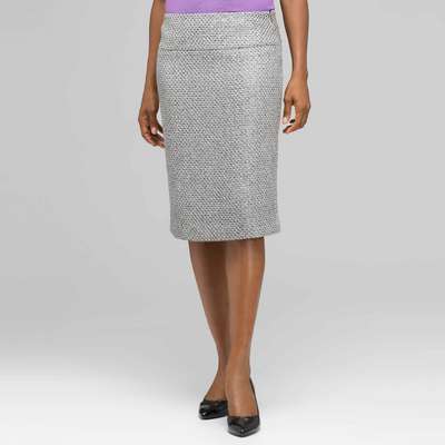 Wide Waist Pencil Skirt, Zinc Multi, medium