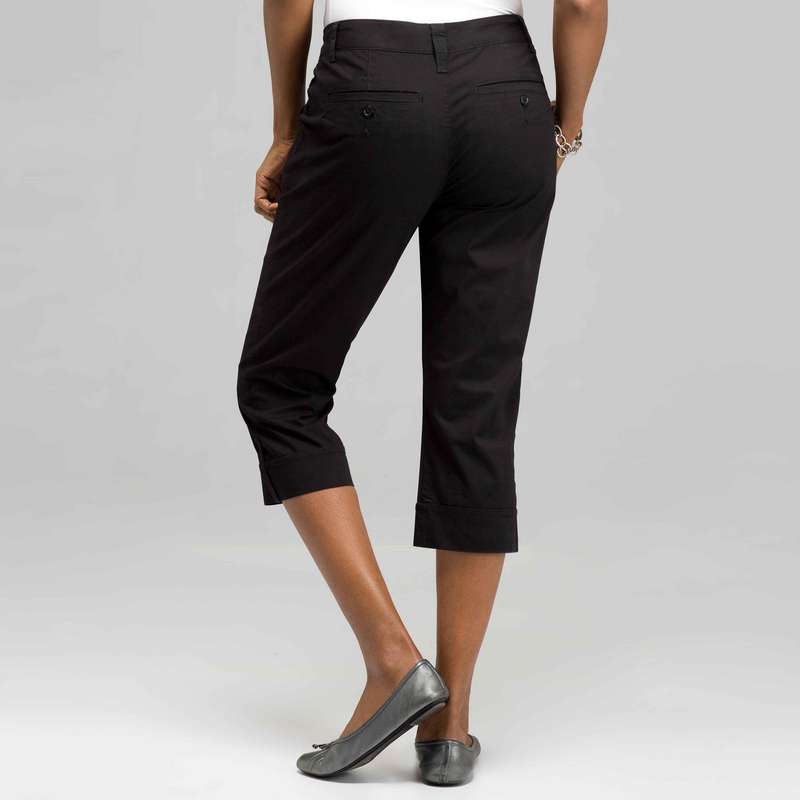 5 Pocket Cuffed Capri, , large