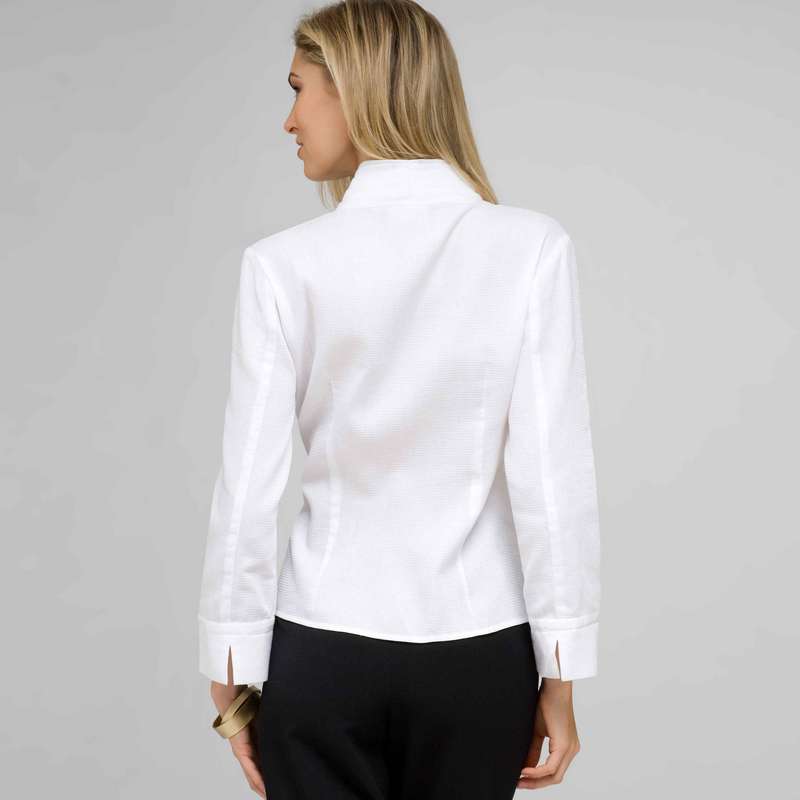 Drape Neck Blouse, , large