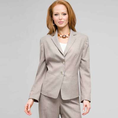 2 Button Front Jacket, Stone Multi, medium