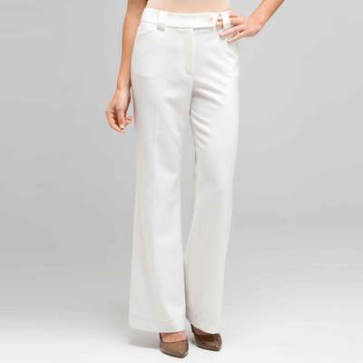 Wide Leg Pant, Sugar, medium