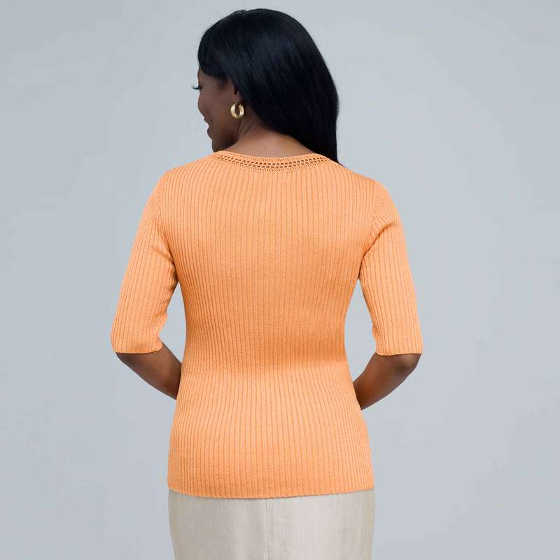 Scoop Neck Knit., , large
